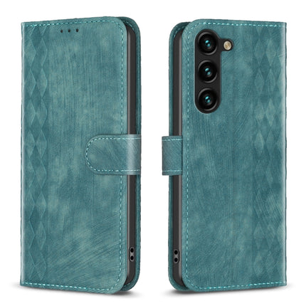 Plaid Embossed Leather Phone Case, For Samsung Galaxy S23 Ultra 5G, For Samsung Galaxy S24 5G, For Samsung Galaxy S22 5G, For Samsung Galaxy S22+ 5G
