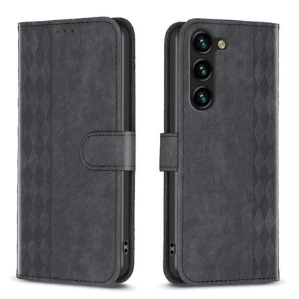 Plaid Embossed Leather Phone Case, For Samsung Galaxy S23 Ultra 5G, For Samsung Galaxy S24 5G, For Samsung Galaxy S22 5G, For Samsung Galaxy S22+ 5G