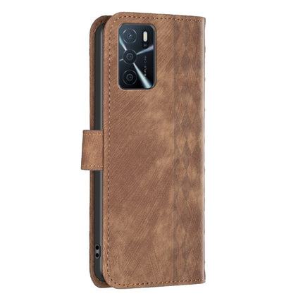 Plaid Embossed Leather Phone Case, For OPPO A16 / A16s / A54s / A55, For OPPO A74 4G / F19 4G, For OPPO A74 5G / A93 5G / A54 5G, For OPPO A94 4G / Reno5 F / F19 Pro