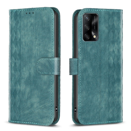 Plaid Embossed Leather Phone Case, For OPPO A16 / A16s / A54s / A55, For OPPO A74 4G / F19 4G, For OPPO A74 5G / A93 5G / A54 5G, For OPPO A94 4G / Reno5 F / F19 Pro