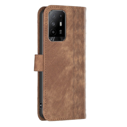 Plaid Embossed Leather Phone Case, For OPPO A94 5G / F19 Pro+ 5G, For OPPO A96 5G / Reno7 Z, For OPPO Find X6, For OPPO Find X6 Pro