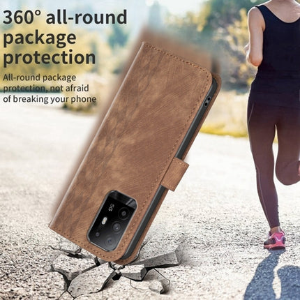 Plaid Embossed Leather Phone Case, For OPPO A94 5G / F19 Pro+ 5G, For OPPO A96 5G / Reno7 Z, For OPPO Find X6, For OPPO Find X6 Pro