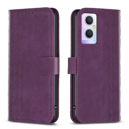 Plaid Embossed Leather Phone Case, For OPPO A94 5G / F19 Pro+ 5G, For OPPO A96 5G / Reno7 Z, For OPPO Find X6, For OPPO Find X6 Pro