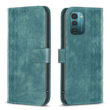 Plaid Embossed Leather Phone Case, For Nokia G21 / G11, For Nokia G22