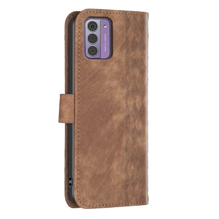 Plaid Embossed Leather Phone Case, For Nokia G42/G310, For Nokia C12, For Nokia C22, For Nokia C32