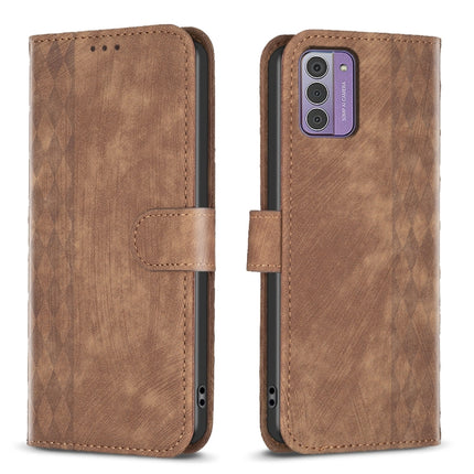 Plaid Embossed Leather Phone Case, For Nokia G42/G310, For Nokia C12, For Nokia C22, For Nokia C32