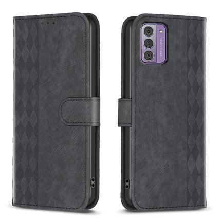 Plaid Embossed Leather Phone Case, For Nokia G42/G310, For Nokia C12, For Nokia C22, For Nokia C32