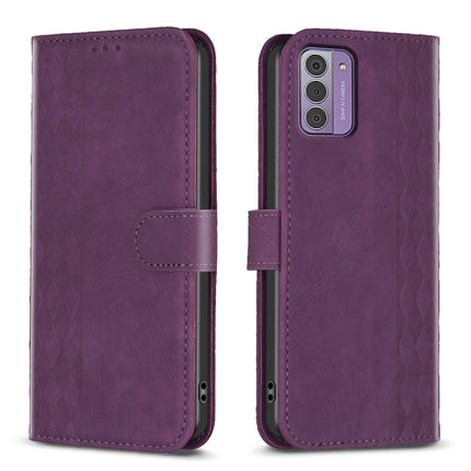 Plaid Embossed Leather Phone Case, For Nokia G42/G310, For Nokia C12, For Nokia C22, For Nokia C32
