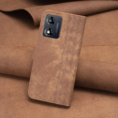 Plaid Embossed Leather Phone Case