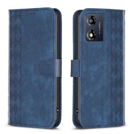 Plaid Embossed Leather Phone Case, For Motorola Moto E13 4G, For Motorola Moto G14 4G, For Motorola Moto G13 4G /G53 5G, For Motorola Moto G73 5G