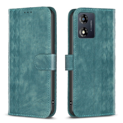 Plaid Embossed Leather Phone Case, For Motorola Moto E13 4G, For Motorola Moto G14 4G, For Motorola Moto G13 4G /G53 5G, For Motorola Moto G73 5G