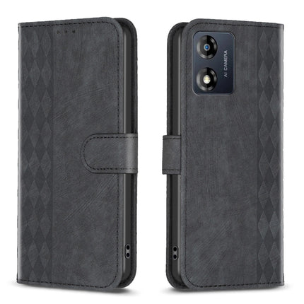 Plaid Embossed Leather Phone Case, For Motorola Moto E13 4G, For Motorola Moto G14 4G, For Motorola Moto G13 4G /G53 5G, For Motorola Moto G73 5G