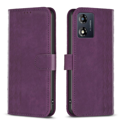 Plaid Embossed Leather Phone Case, For Motorola Moto G14 4G, For Motorola Moto E13 4G, For Motorola Moto G13 4G /G53 5G, For Motorola Moto G73 5G