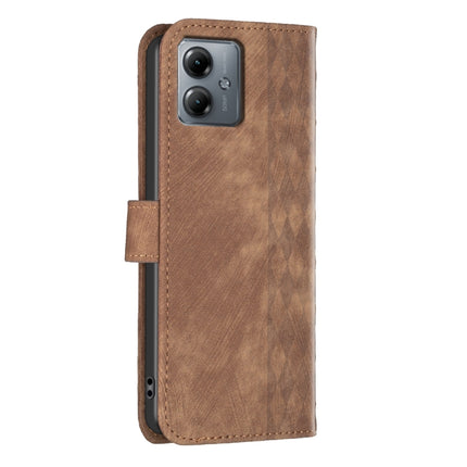 Plaid Embossed Leather Phone Case, For Motorola Moto G14 4G, For Motorola Moto E13 4G, For Motorola Moto G13 4G /G53 5G, For Motorola Moto G73 5G