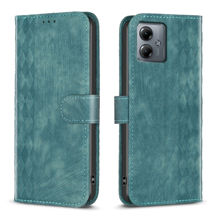 Plaid Embossed Leather Phone Case, For Motorola Moto G14 4G, For Motorola Moto E13 4G, For Motorola Moto G13 4G /G53 5G, For Motorola Moto G73 5G