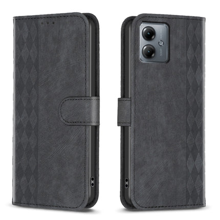 Plaid Embossed Leather Phone Case, For Motorola Moto G14 4G, For Motorola Moto E13 4G, For Motorola Moto G13 4G /G53 5G, For Motorola Moto G73 5G