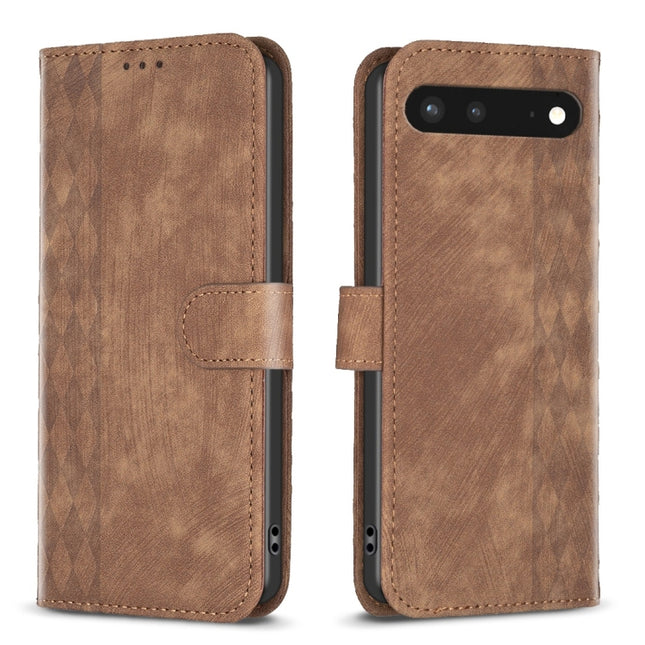Plaid Embossed Leather Phone Case