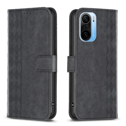 Plaid Embossed Leather Phone Case, For Xiaomi 11i / Redmi K40, For Xiaomi 12 Pro, For Xiaomi 12, For Xiaomi 11T / 11T Pro