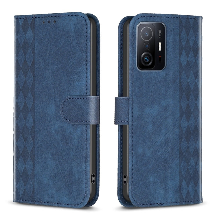 Plaid Embossed Leather Phone Case, For Xiaomi 11i / Redmi K40, For Xiaomi 12 Pro, For Xiaomi 12, For Xiaomi 11T / 11T Pro