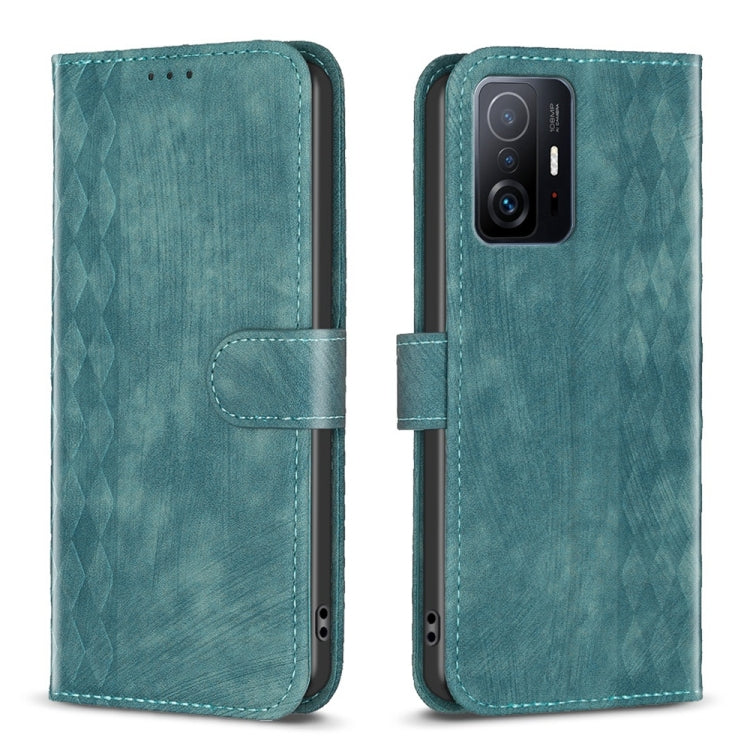 Plaid Embossed Leather Phone Case, For Xiaomi 11i / Redmi K40, For Xiaomi 12 Pro, For Xiaomi 12, For Xiaomi 11T / 11T Pro