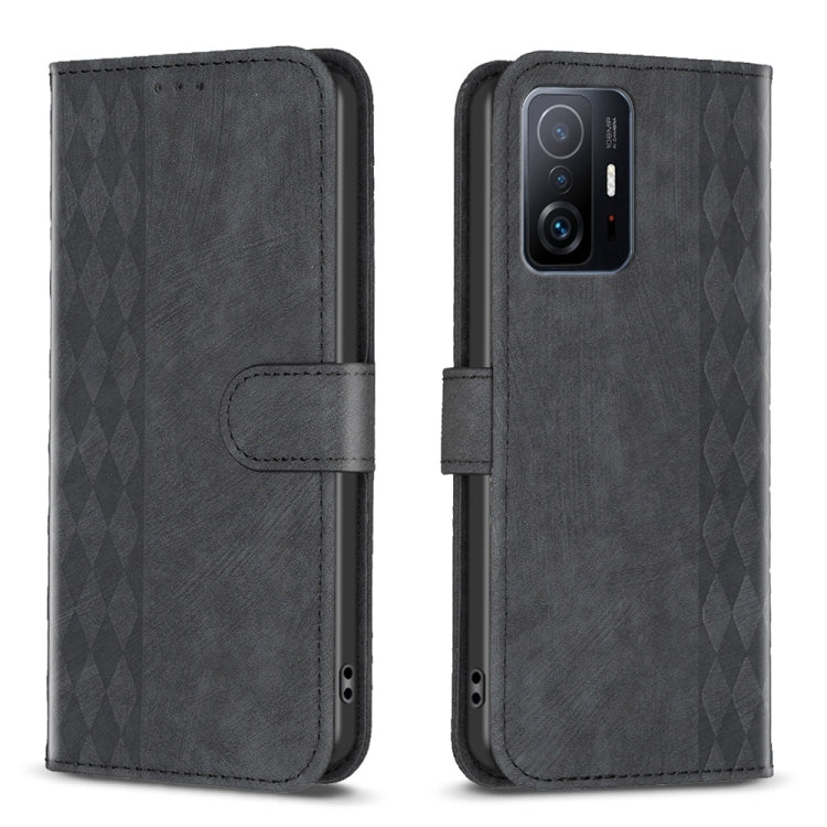 Plaid Embossed Leather Phone Case, For Xiaomi 11i / Redmi K40, For Xiaomi 12 Pro, For Xiaomi 12, For Xiaomi 11T / 11T Pro