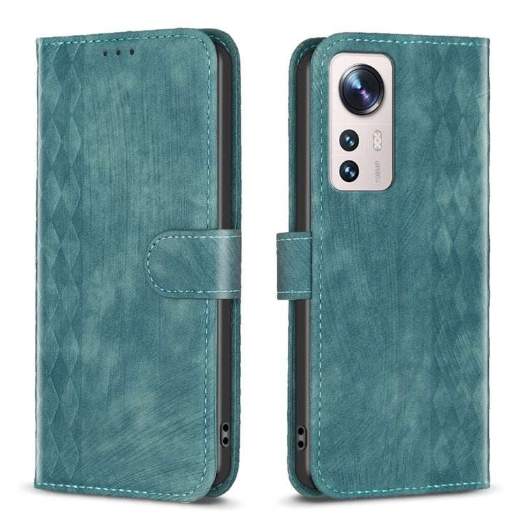 Plaid Embossed Leather Phone Case, For Xiaomi 13, For Xiaomi 12T / 12T Pro, For Xiaomi Redmi Note 11 Pro, For Xiaomi 12 Lite