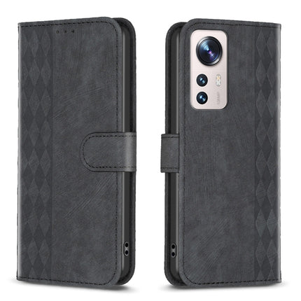 Plaid Embossed Leather Phone Case, For Xiaomi 13, For Xiaomi 12T / 12T Pro, For Xiaomi Redmi Note 11 Pro, For Xiaomi 12 Lite