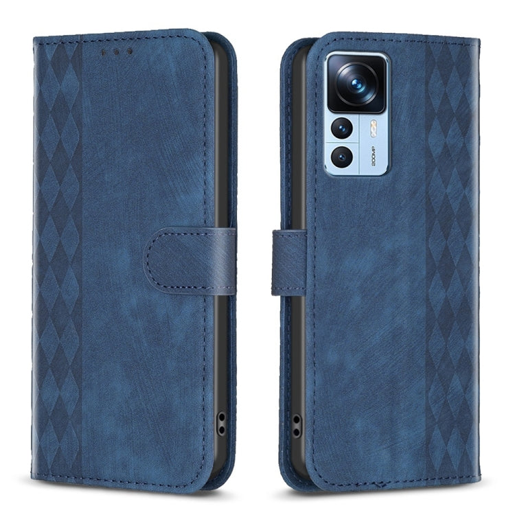 Plaid Embossed Leather Phone Case, For Xiaomi 13, For Xiaomi 12T / 12T Pro, For Xiaomi Redmi Note 11 Pro, For Xiaomi 12 Lite
