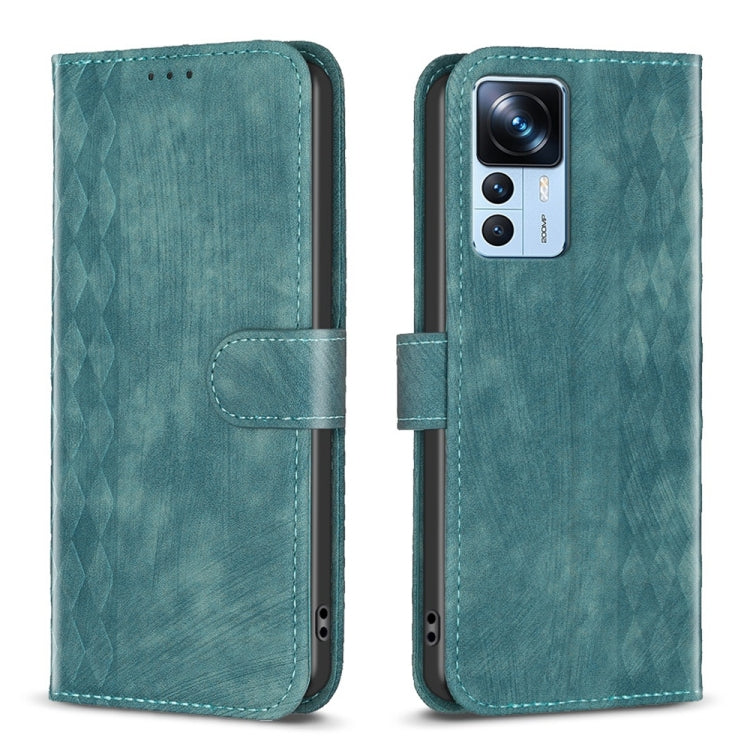 Plaid Embossed Leather Phone Case, For Xiaomi 13, For Xiaomi 12T / 12T Pro, For Xiaomi Redmi Note 11 Pro, For Xiaomi 12 Lite