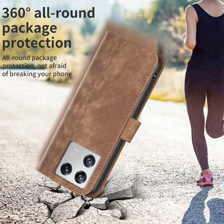 Plaid Embossed Leather Phone Case, For Xiaomi 13, For Xiaomi 12T / 12T Pro, For Xiaomi Redmi Note 11 Pro, For Xiaomi 12 Lite