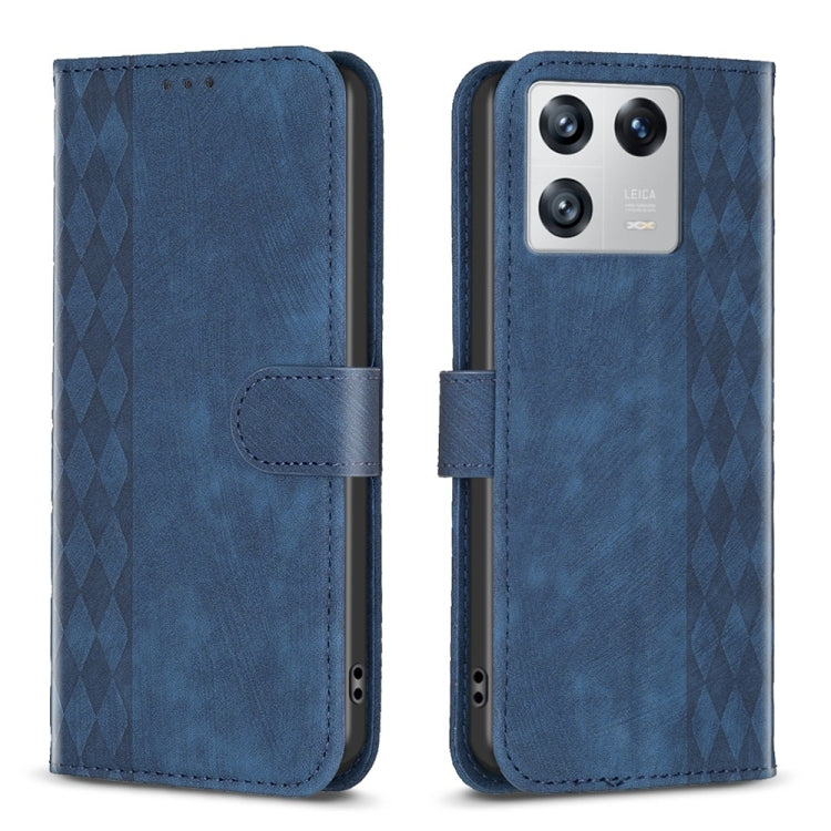 Plaid Embossed Leather Phone Case, For Xiaomi 13, For Xiaomi 12T / 12T Pro, For Xiaomi Redmi Note 11 Pro, For Xiaomi 12 Lite