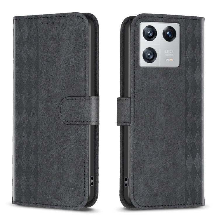 Plaid Embossed Leather Phone Case, For Xiaomi 13, For Xiaomi 12T / 12T Pro, For Xiaomi Redmi Note 11 Pro, For Xiaomi 12 Lite