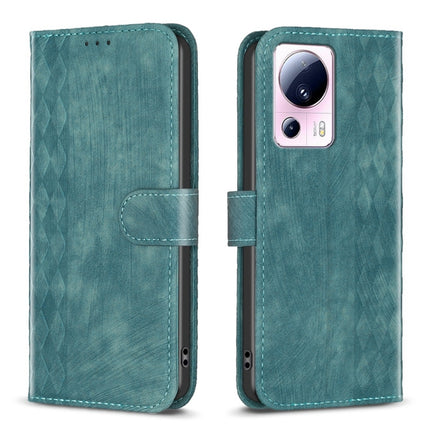 Plaid Embossed Leather Phone Case, For Xiaomi Redmi 12C, For Xiaomi 13 Lite 5G / Civi 2, For Xiaomi Redmi K60 / K60 Pro, For Xiaomi 13 Pro