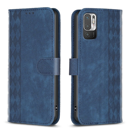 Plaid Embossed Leather Phone Case, For Xiaomi Poco M3 Pro, For Xiaomi 11 Lite, For Xiaomi Redmi Note 10 4G, For Xiaomi Redmi Note 10 Pro