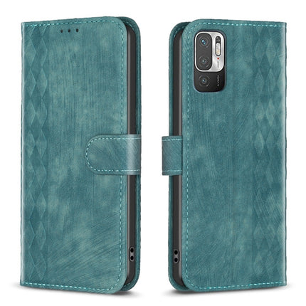 Plaid Embossed Leather Phone Case, For Xiaomi Poco M3 Pro, For Xiaomi 11 Lite, For Xiaomi Redmi Note 10 4G, For Xiaomi Redmi Note 10 Pro