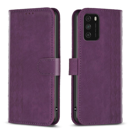 Plaid Embossed Leather Phone Case, For Xiaomi Poco M3 CN Version, For Xiaomi Poco X3 / X3 NFC, For Xiaomi Redmi 9A, For Xiaomi Redmi 9