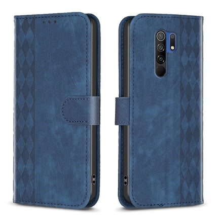 Plaid Embossed Leather Phone Case, For Xiaomi Poco M3 CN Version, For Xiaomi Poco X3 / X3 NFC, For Xiaomi Redmi 9A, For Xiaomi Redmi 9