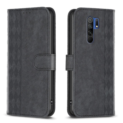 Plaid Embossed Leather Phone Case, For Xiaomi Poco M3 CN Version, For Xiaomi Poco X3 / X3 NFC, For Xiaomi Redmi 9A, For Xiaomi Redmi 9