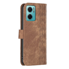 Plaid Embossed Leather Phone Case, For Xiaomi Redmi 10 5G / Note 11E, For Xiaomi Redmi 10C, For Xiaomi Redmi Note 11, For Xiaomi Redmi 10 2022