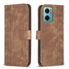 Plaid Embossed Leather Phone Case, For Xiaomi Redmi 10 5G / Note 11E, For Xiaomi Redmi 10C, For Xiaomi Redmi Note 11, For Xiaomi Redmi 10 2022