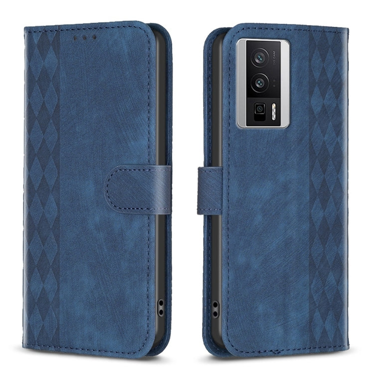 Plaid Embossed Leather Phone Case, For Xiaomi Redmi 12C, For Xiaomi 13 Lite 5G / Civi 2, For Xiaomi Redmi K60 / K60 Pro, For Xiaomi 13 Pro