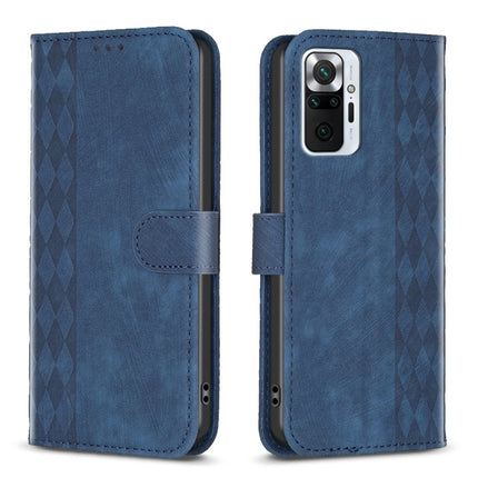 Plaid Embossed Leather Phone Case, For Xiaomi Poco M3 Pro, For Xiaomi 11 Lite, For Xiaomi Redmi Note 10 4G, For Xiaomi Redmi Note 10 Pro