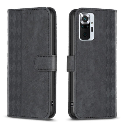 Plaid Embossed Leather Phone Case, For Xiaomi Poco M3 Pro, For Xiaomi 11 Lite, For Xiaomi Redmi Note 10 4G, For Xiaomi Redmi Note 10 Pro