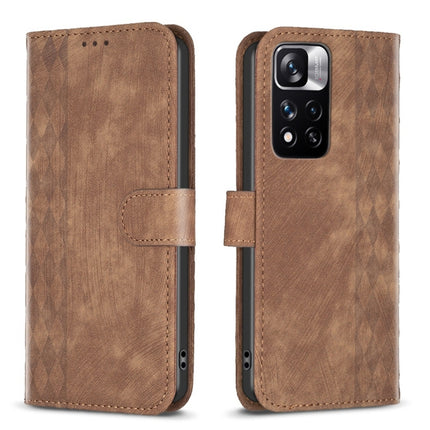 Plaid Embossed Leather Phone Case, For Xiaomi 13, For Xiaomi 12T / 12T Pro, For Xiaomi Redmi Note 11 Pro, For Xiaomi 12 Lite
