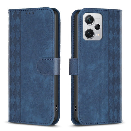 Plaid Embossed Leather Phone Case, For Xiaomi Redmi A1 / A1+, For Xiaomi Redmi Note 12 Pro+ Global, For Xiaomi Redmi Note 12 Pro Global, For Xiaomi Redmi Note 12 5G Global