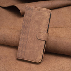 Plaid Embossed Leather Phone Case, For Xiaomi Redmi Note 13 Pro 4G Global, For Xiaomi Poco M6 Pro 4G, For Xiaomi Redmi Note 13 4G Global, For Xiaomi Redmi Note 13