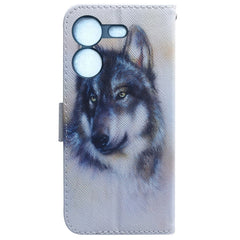 Coloured Drawing Flip Leather Phone Case