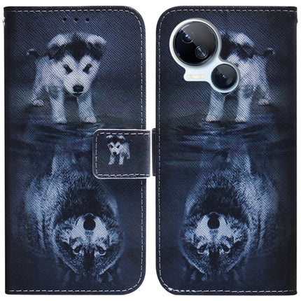 Coloured Drawing Flip Leather Phone Case, For Tecno Camon 20 Pro 4G / 20, For Tecno Spark 10 5G