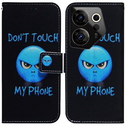 Coloured Drawing Flip Leather Phone Case, For Tecno Camon 20 Premier 5G, For Tecno Camon 20 Pro 5G