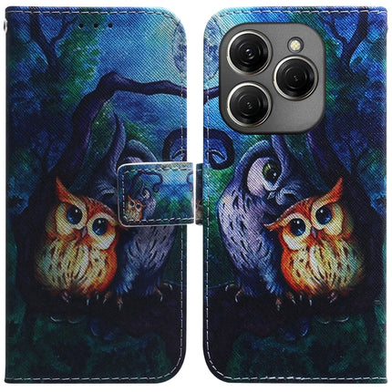 Coloured Drawing Flip Leather Phone Case, For Tecno Spark 20 Pro+ 4G, For Tecno Spark 20 Pro